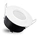 Produktbild SSC-LUXon RW-1 runder LED Badeinbaustrahler mit IP65 Schutz - inkl. LED GU10 5W warmweiß 230V - Spot Einbauleuchte in weiß