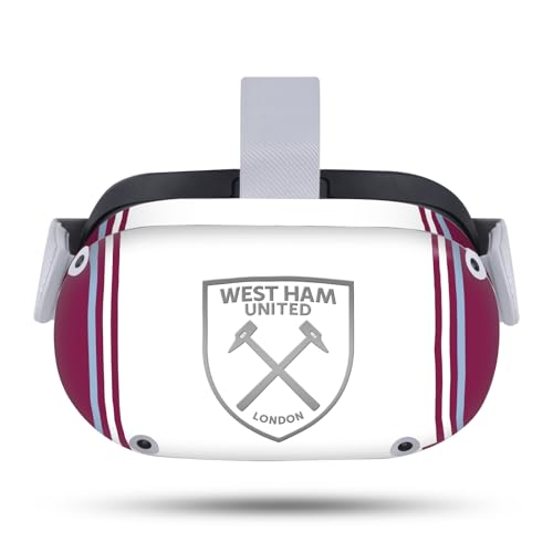 Head Case Designs Officially Licensed West Ham United FC Home 2023/24 Crest Kit Vinyl Sticker Skin Decal Cover Compatible with Meta Quest 2
