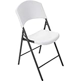 Lifetime Products Contoured Folding Chair, White