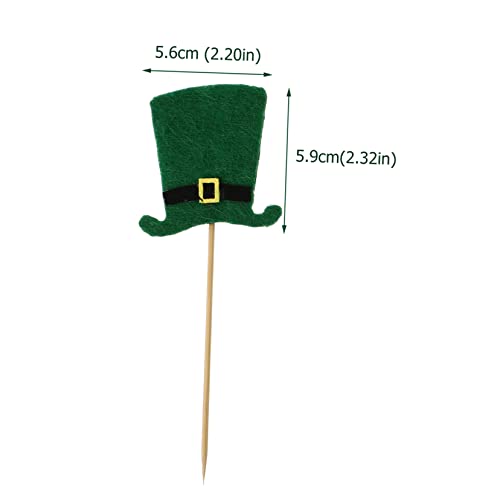 STOBAZA 6 Peças Inserção De Bolo Palhetas De Bolo Do Festival Irlandês Palhetas De Sanduíche Dia De