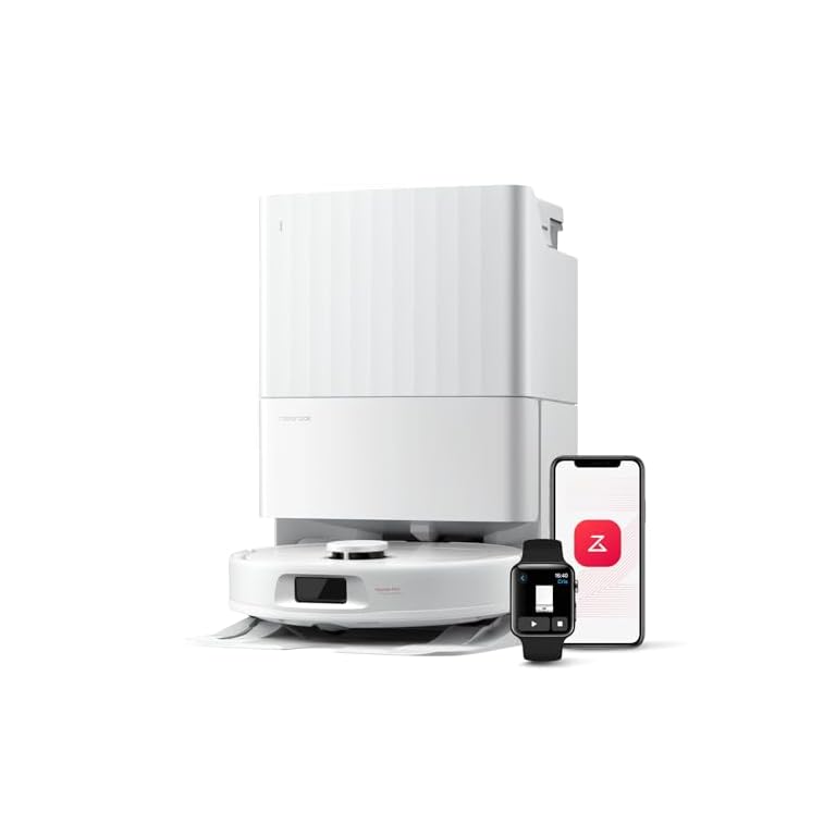 roborock QV 35A Robot Aspirapolvere 8000Pa con Stazione Tutto in Uno