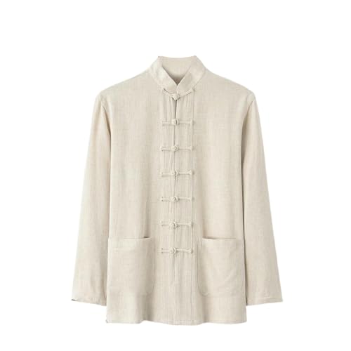 Chemise coton manches longues homme pour éviter l'inconfort style hanfu rétro