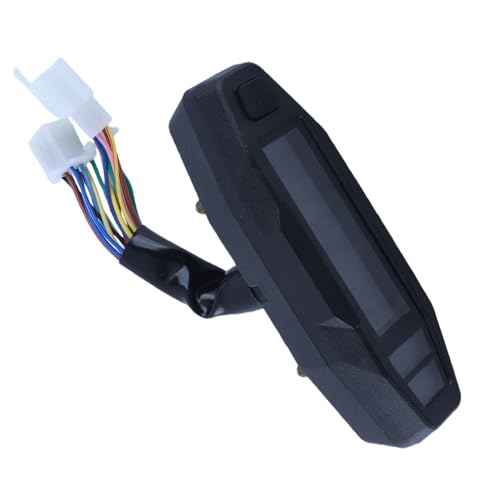 Velocímetro LCD de 12V con medidor de nivel para motos de carreras