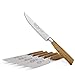 Burgvogel SOLINGEN 600.926.00.3 - Set di 6 coltelli da Bistecca Oliva Line, 13 cm