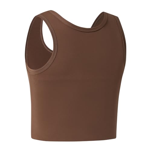 Image of Women Transgender Tomboy FTM Pull On Closure Elastic Chest Binder Pullover Tank Top