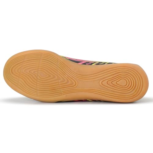 Chuteira Futsal Tenis Quadra Preto Rosa Verde Solado Emborrachado Masculino Feminino (37)