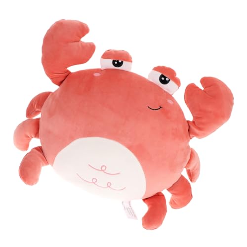 MOLUCKFU Almohada de Peluche Cangrejo Cojín Suave Relleno Algodón para Decoración Hogar y Regalo Cumpleaños