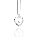 Produktbild Damen Halskette 925 Sterling Silber mit SWAROVSKI ELEMENTS Herz Crystal Buchstabe" L"