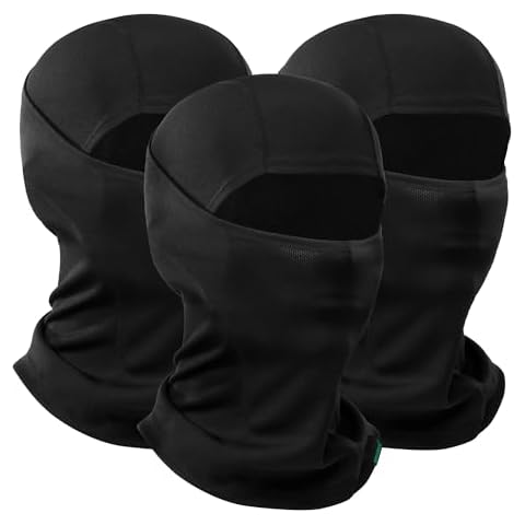 Balaclava Ski Mask 3 Pieces Full Face Cover for Men and Women Breathable Full Face Mask for Skiing Outdoor Sports Cover