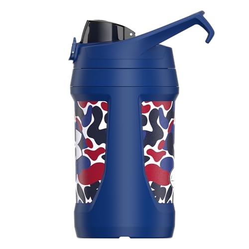 Image of Under Armour 32 oz Insulated Water Bottles - Sports Water Jug with Fence Hook, Leak Resistant for Baseball, Football & More, 32 oz Insulated, Royal Hypercamo