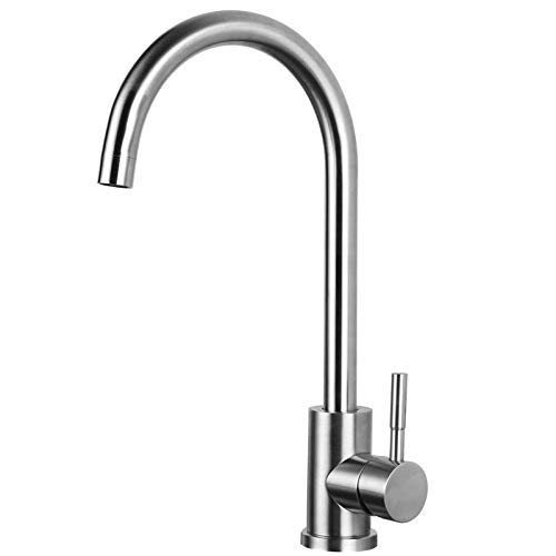 Robinet monotrou en acier inoxydable SUS304 idéal pour une cuisine familiale active