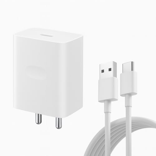 Image of 33W Superfast Charger Combo | Adapter + Cable | Compatible with Oppo F19 Pro+, F21 Pro, Reno 6, Reno 7, Reno 8, A74, A96 | Supports VOOC, SuperVOOC Fast Charging