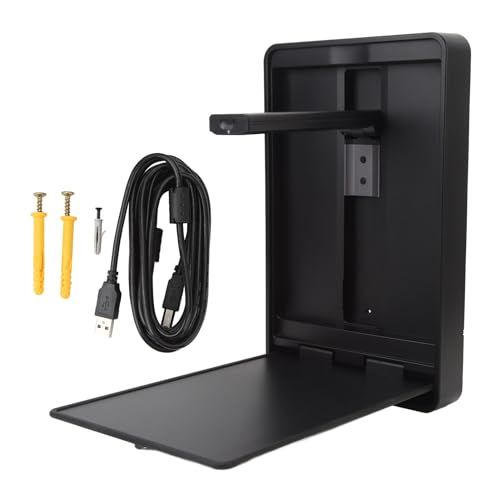 8MP USB Document Camera, Detachable, for Teachers and Classroom for A3 A4 Size with Dual Mic, 3-Stage LED Light, Up and Down, Left and Right Image Inversion, for Distance Teaching & Learning