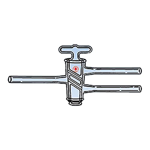 Robinet d'arrêt oblique 3 voies 4mm 8211-06 avec son bouchon creux pratique