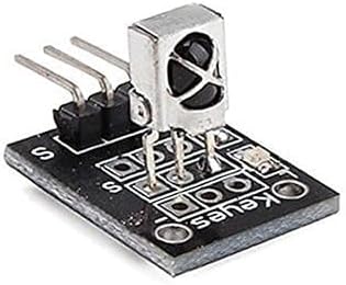 TSOP KY-022 IR Receiver Module, 38kHz Infrared Sensor, 3-5V DC Operating, Remote Control Detection, 28x15x12mm, 1-25m Range