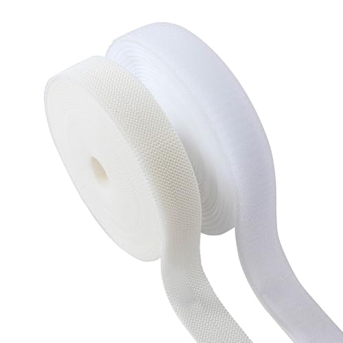 Bandes velcro à coudre 1 po x 5 vg blanc