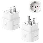 LENCENT Typ A und Typ B Kombi-Reiseadapter für USA Kanada Mexiko Thailand Japan Reisesteckdose Reisestecker Steckdose Netzadapter Stecker Adapter Stromadapter
