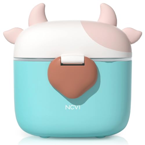 Image of NCVI Baby Formula Dispenser On The Go, Formula Container to Go, Formula Holder for Travel, Outdoor Picnic with Baby Infant, Portable Container for Milk Powder, Snacks, Candy, Fruits (Green)