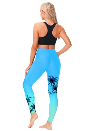 Women Sun Protection Surfing Pants UPF 50+ High Waist Swim Pant Full Coverage Water Sport Tights L