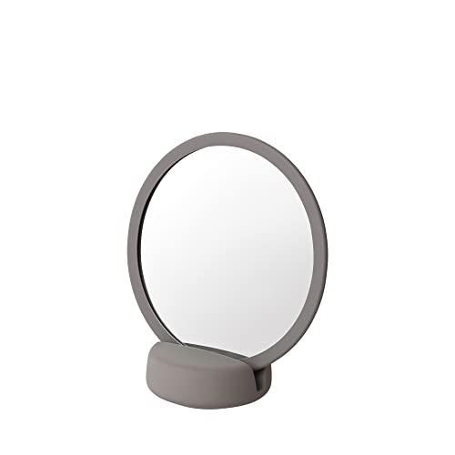 Espejo de maquillaje blomus redondo moderno gris
