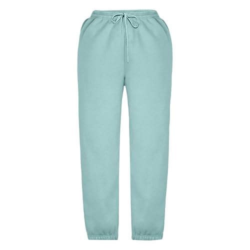Teen Girls Baggy Joggers Pants Drawstring Wide Leg School Sweatpants Plain Elastic Waist Loose Trousers with Pockets3