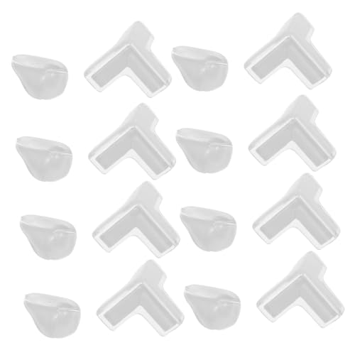 Abaodam 40pcs Edge Protectors T Shaped Acrylic Corner for Furniture Tables Cabinets Easy Peel Stick Installation Flexible Friendly Design