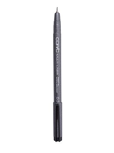 Copic Multiliners 0.3 Black [Pack of 6 ]