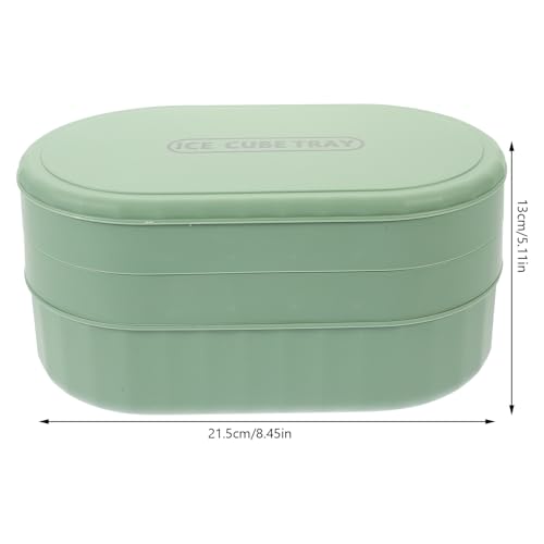 Molde Para Cubos De Hielo Grande Con Cucharón Verde miniatura 2