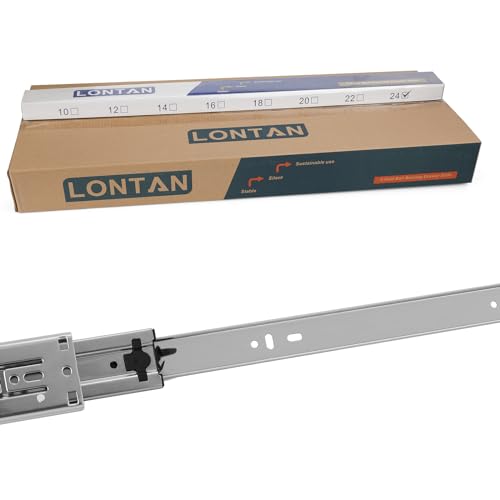 Image of LONTAN 10 Pairs Soft Close Drawer Slides 20 Inch Heavy Duty Cabinet Rails