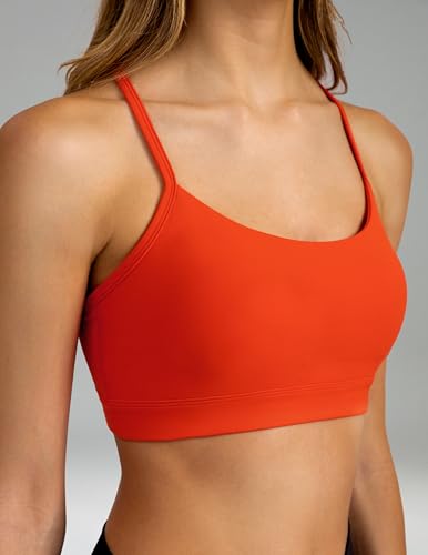 Image of Colorfulkoala Women's Dreamlux Y Back Sports Bra Low Impact Padded Workout Top with Built in Bra A-C Cups