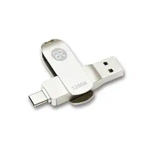128 GB 3.2 USB Type-C Metal PenDrive 2 in 1 Strong (5 Year Warranty) Billion Reservoir