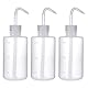 3 Stück Spritzflasche 250ml, Laborflasche Waschflasche Squeeze Flasche Sprühflasche Transpartent Kunststoff für Laborreinigung Pflanzenbewässerung