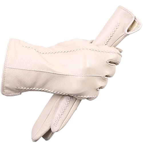 Guantes de Cuero cálidos de Invierno para Mujer