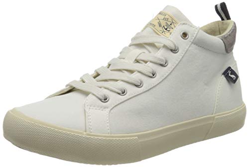 Joules Coast Pump Mid, Zapatillas Altas para Mujer, Blanco (White White), 42 EU