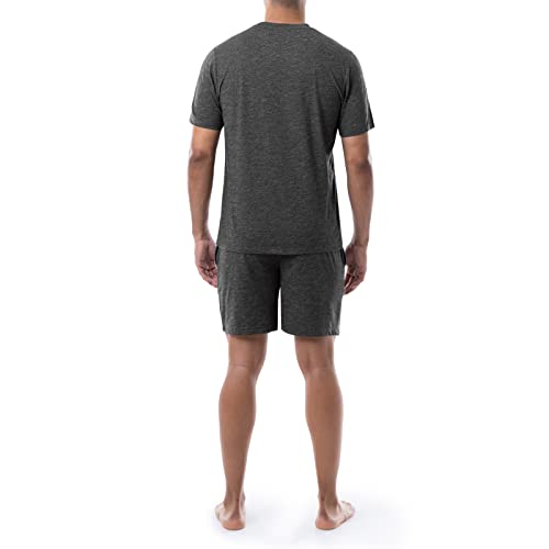 IZOD Men's Poly Cotton Jersey Sleep Shirt and Shorts Pajama Set2