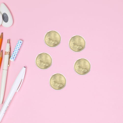 Cápsulas de monedas de acrílico transparente YARNOW con cierre hermético y limpio 6
