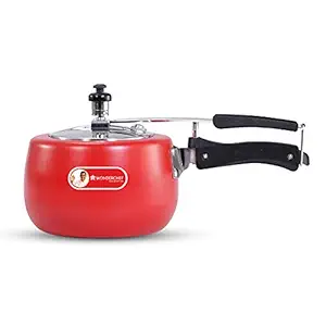 Wonderchef Regalia Aluminium Pressure Cooker Inner Lid, Red, 3L