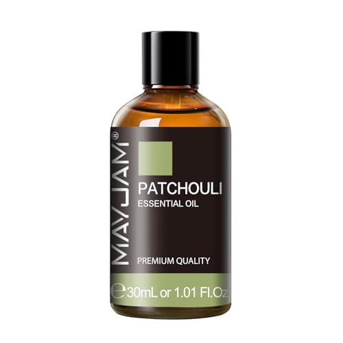 MAYJAM Patchouli Essential Oil 1.01FL.OZ Essential Oils Use with Diffuser During Yoga Massage Bath Patchouli Oil(30ml)