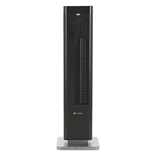 Pureguardian Guardian Technologies Htr410B Oscillating Whole Room Space Heater Tower & Fan With Remote Control, 27" Portable Heater, Black #TOP1