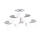 OFFICER PRODUCTS Verpackungsklebeband Farbe: Weiß/ 6 Rollen/Breite 48mm x Länge 46m/ Farbiges PP-Packband mit Acrylkleber/Verpackungsband Klebeband Paketklebeband/