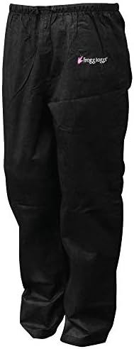 FROGG TOGGS Woman's Standard Pro Action Waterproof Pant, Black, Large