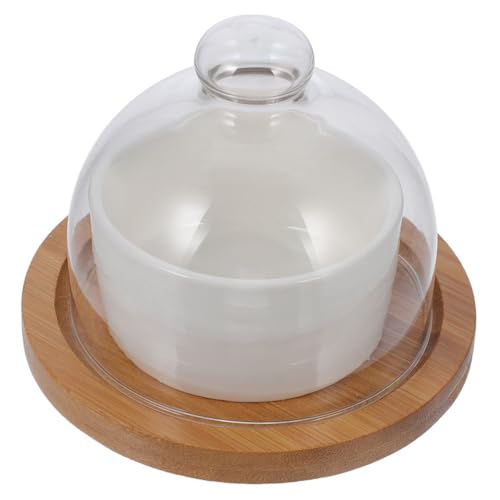 AUTSUPPL 1 Set Dessert Bowl Snack Serving Dishes Cupcake Tier Stand Ice Cream Bowl Afternoon Tea Bowl Breakfast Bowl Cupcake Holder Stand Pudding Bowl Steamed Egg Bowl Food Bowl White Glass