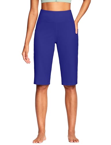 Image of ISEEGZ 15 inch / 18 inch / 21 inch / 25 inch Capri Pants for Women High Waist with Pockets Women's Capris Workout Yoga Pants Loose Straight Leg