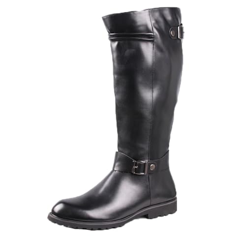Bottes d'équitation en cuir pour hommes design haute qualité
