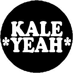 Kale Yeah 1.25" Pinback Button Badge / Pin - Funny Humor Vegetable Vegetarian, Black