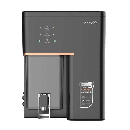 Aqua Innovica RO Water Purifier with RO + UV + UF | 12-Stage Purification | 10L Storage | 12 LPH | Wall Mount | Black-image-37