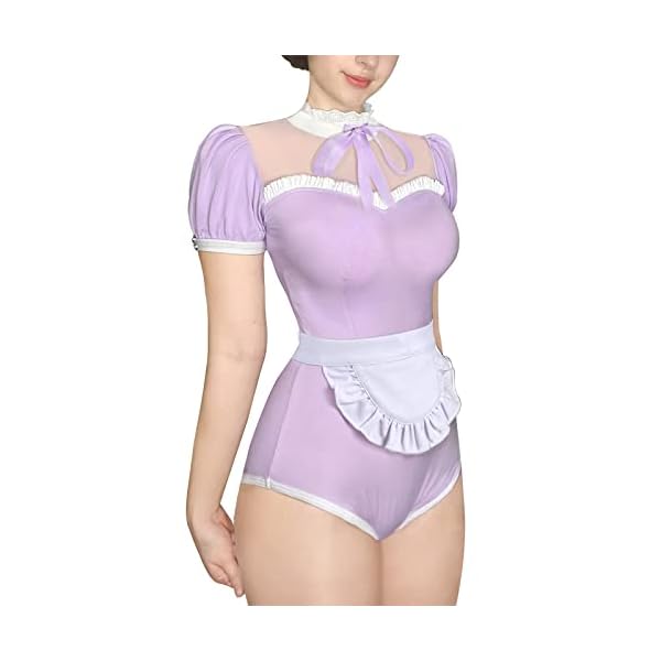 LittleForBig-Baumwolle-Strampler-Onesie-Pyjamas-Bodysuit-Dienstmaedchen-Kostuem LittleForBig Baumwolle Strampler Onesie Pyjamas Bodysuit-Dienstmädchen Kostüm