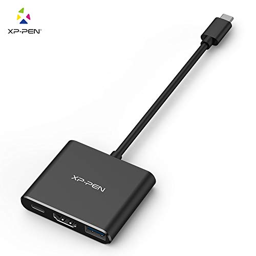 xp pen ACW01 USB C Hub Adaptador USB C a USB 3.3 HDMI 4K PD Ideal para conexión de Tableta gráfica/Monitor/TV/Smartphone - imagen 2