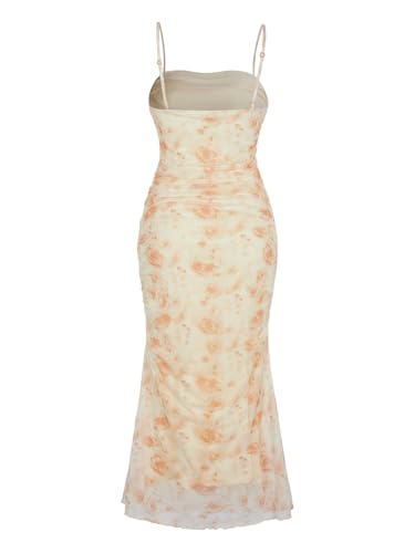 Image of GORGLITTER Women's Floral Spring Summer Wedding Guest Dress Bridal Shower Cocktail Tea Party Beach Midi Sun Dress 2026