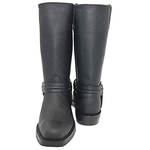 Men's Leather Harness Western Biker Boot4